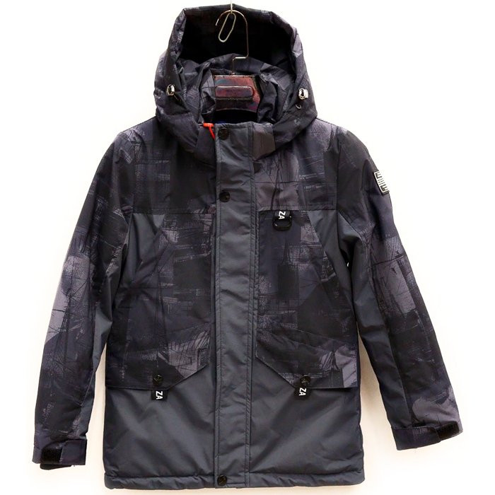 Куртка осенняя для мальчика (MULTIBREND) арт.hwl-H201-3 размерный ряд 30/122-38/146 цвет серый