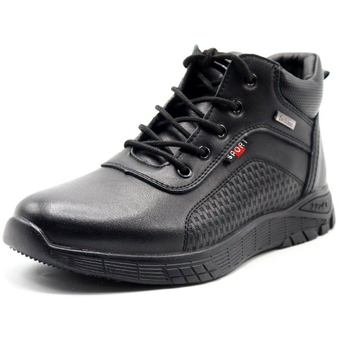 Ботинки для мальчика (Mz.Zoro) черные верх-искусственная кожа подкладка - байка артикул  lx-A980-4