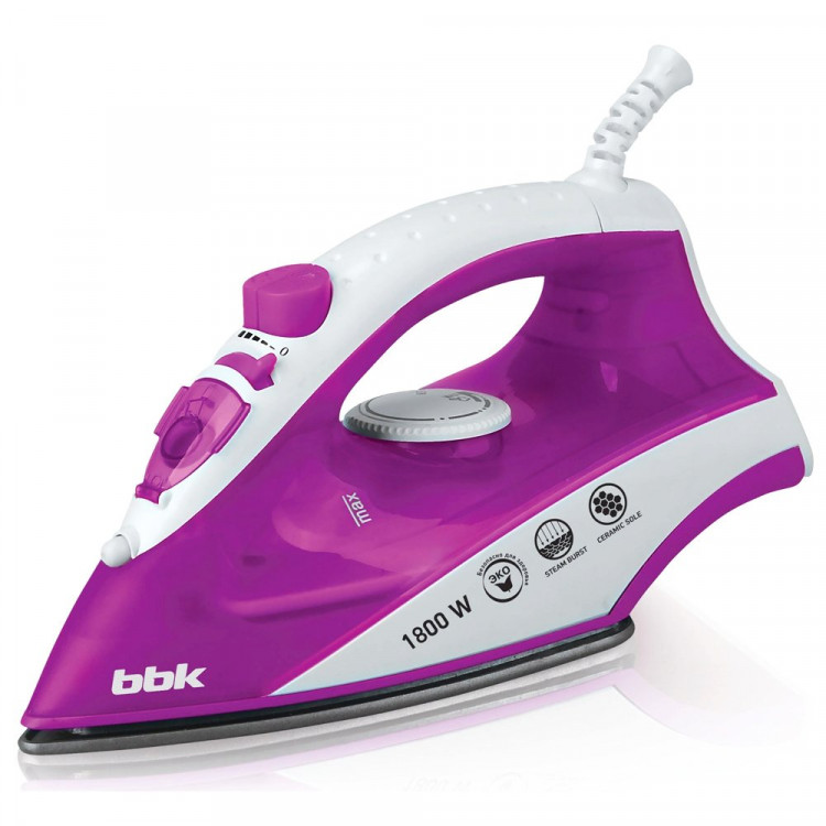 Утюг BBK ISE1802 1600Вт, фиолетовый, арт. ISE1802