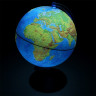 Глобус физико-политический диаметр 250мм Евро рельефный с подсветкой от батареек Новый арт.Ве022500261