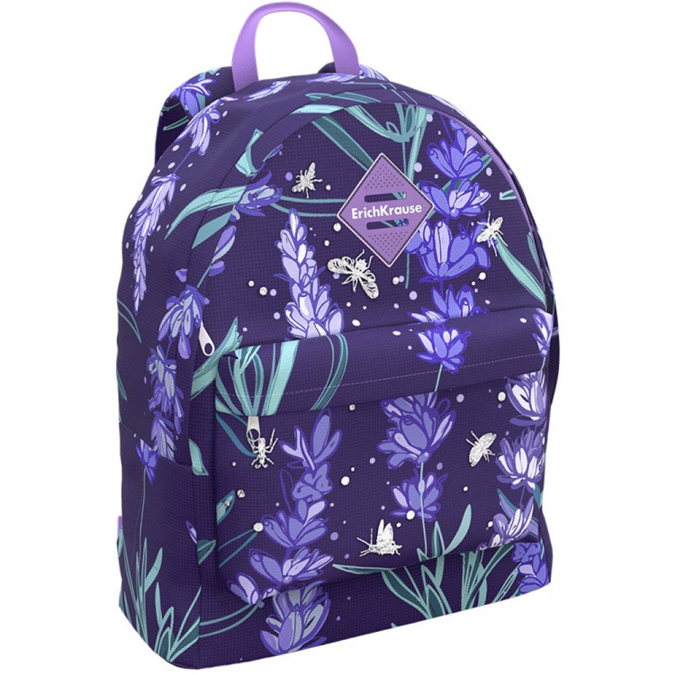 Рюкзак для девочек (ErichKrause) EasyLine Lavender фиолетовый 29x39x13 см арт.56961