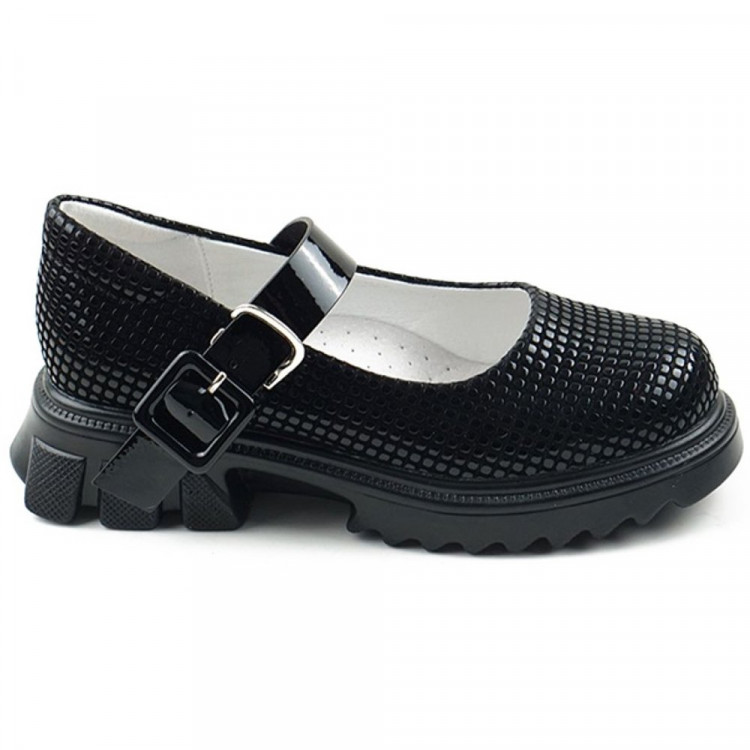 Туфли для девочки (B&G) черные верх-искусственная кожа подкладка- искусственная кожа артикул m-bg-8770-9A
