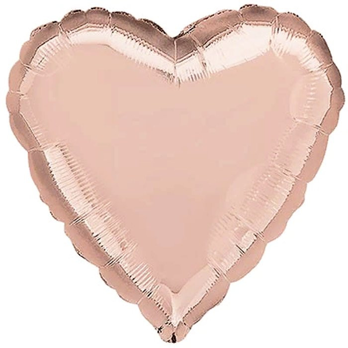 Шар фольгированный 46см Фигура "Сердце" арт.1204-0670