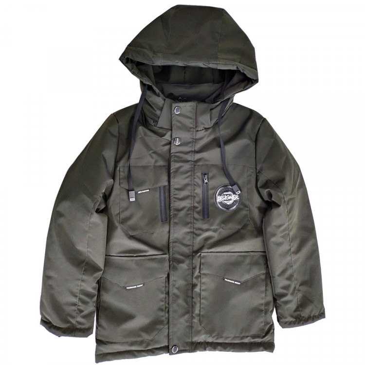 Куртка осенняя для мальчика (MULTIBRAND) арт.lfy-DL-B6-2 размерный ряд 38/146-46/170 цвет зеленый