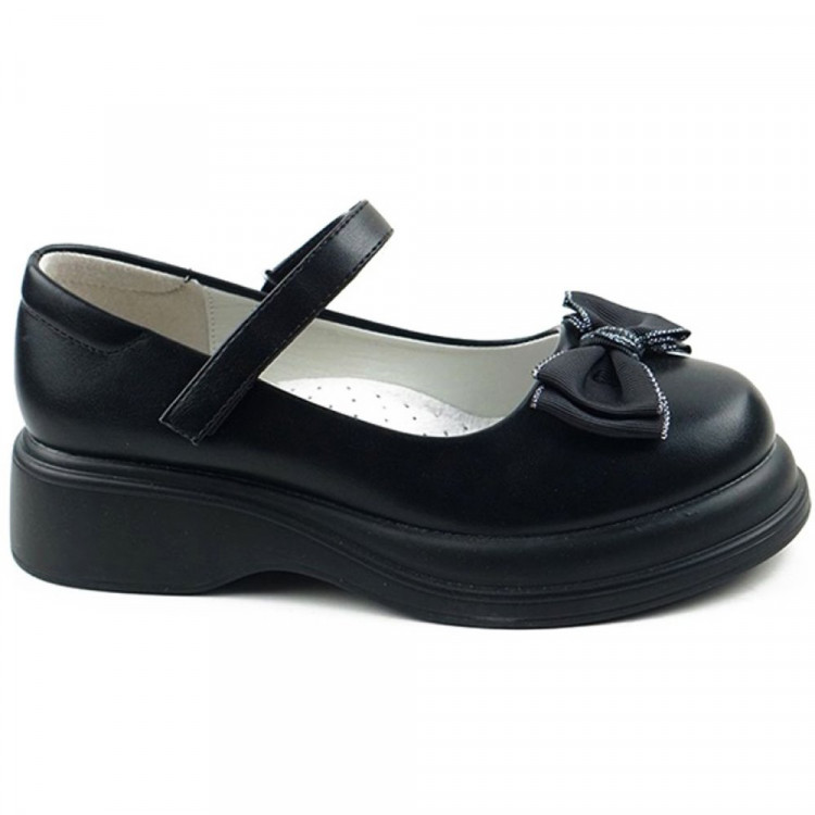 Туфли для девочки (B&G) черные верх-искусственная кожа подкладка- искусственная кожа артикул m-bg-8782-2A