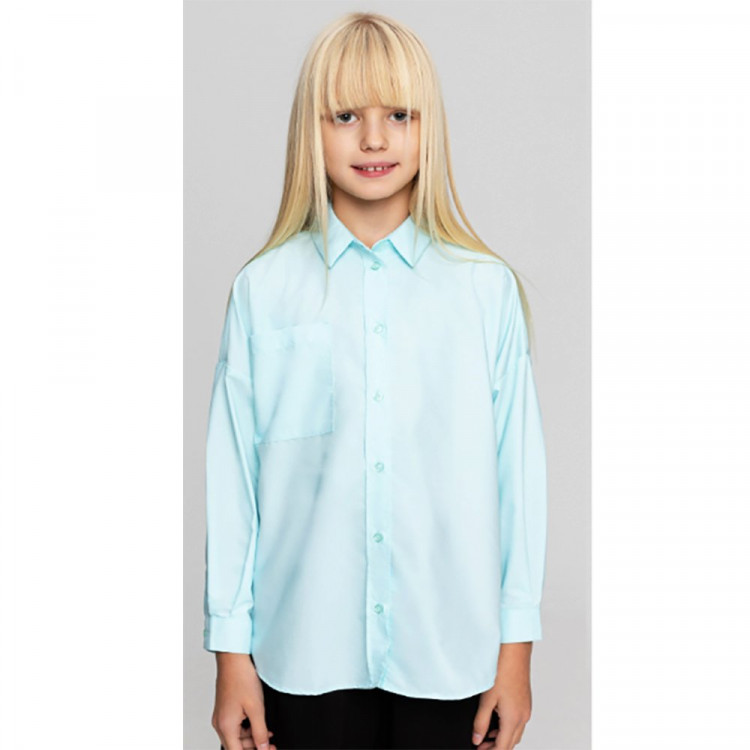 Блузка для девочки (BROSTEM) длинный рукав цвет мята арт.3LBD3+3 размерный ряд 30/122-44/164