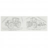 Раскраска А5 Тракторы (Умка) арт.978-5-506-09614-6