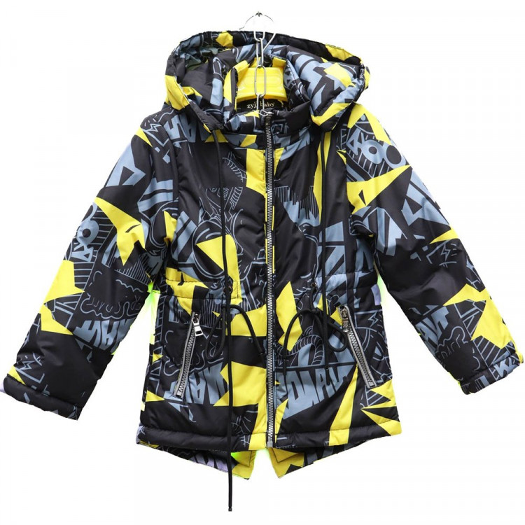 Куртка осенняя для мальчика (Zyjj Baby) арт.scs-23002-2 цвет желтый