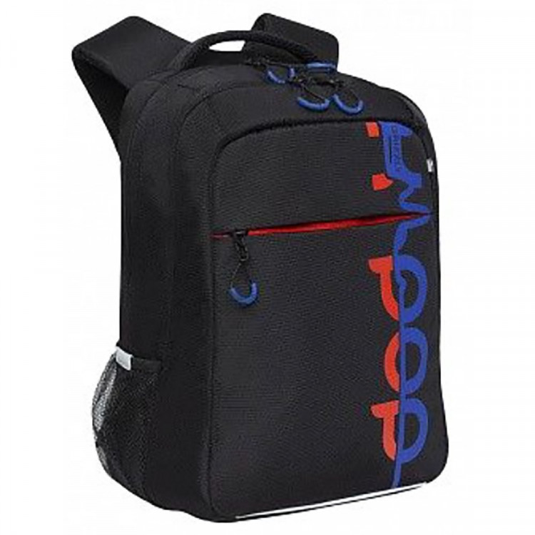 Рюкзак для мальчиков (Grizzly) RB-356-4/1 черный-синий 26х39х19 см