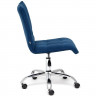 Кресло офиснок ZERO без подлокотников флок синий