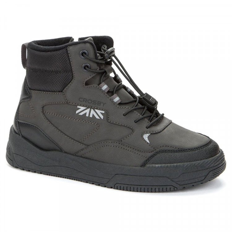 Ботинки для мальчика (CROSBY) темно-серый верх-искусственная кожа подкладка-байка артикул 238149/05-03
