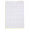 Блокнот А5 пластиковая обложка на гребне 80 листов (Hatber) LINE NEON Желтый арт.80Б5В1гр_03037