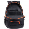 Рюкзак для мальчика (TORBER) CLASS X черный/оранжевый + мешок для обуви 45х32х16 см арт.T5220-22-BLK-RED-M