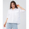 Блузка для девочки (BR) короткий рукав цвет белый арт.223234-8 размерный ряд 32/128-44/164