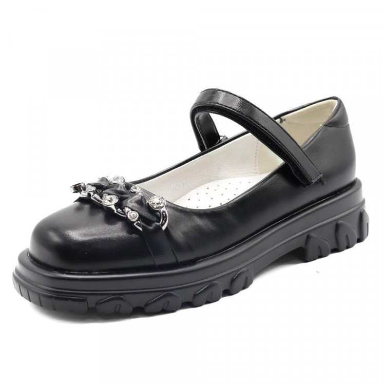 Туфли для девочки (BETSY) черные верх-искусственная кожа подкладка- искусственная кожа артикул sdf-20751-15A