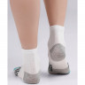 Носки детские для мальчика артикул С1473 р.24 80% хлопок, 18% полиамид, 2% эластан цвет белый/серый (Clever)