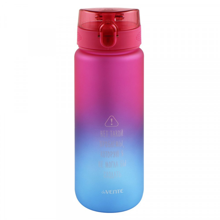 Бутылка 800мл deVENTE "Gradient" пластик розово-синяя матовая арт.8090237