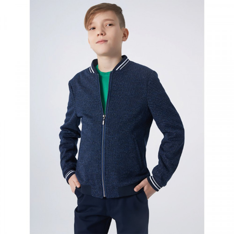 Пиджак для мальчика (Bremer) Соник размер 32/140-44/176 цвет синий