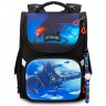 Ранец для мальчика школьный (SkyName) + часы + сумка для сменной обуви 26х14х34см арт.2090-M