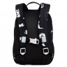 Рюкзак для девочек (Grizzly) арт.RO-470-5/1 котик-призрак 25х35,5х11 см