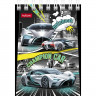Блокнот А7 мягкая обложка на гребне 40 листов (Hatber) Авто чемпион клетка ассорти арт.40Б7В1гр
