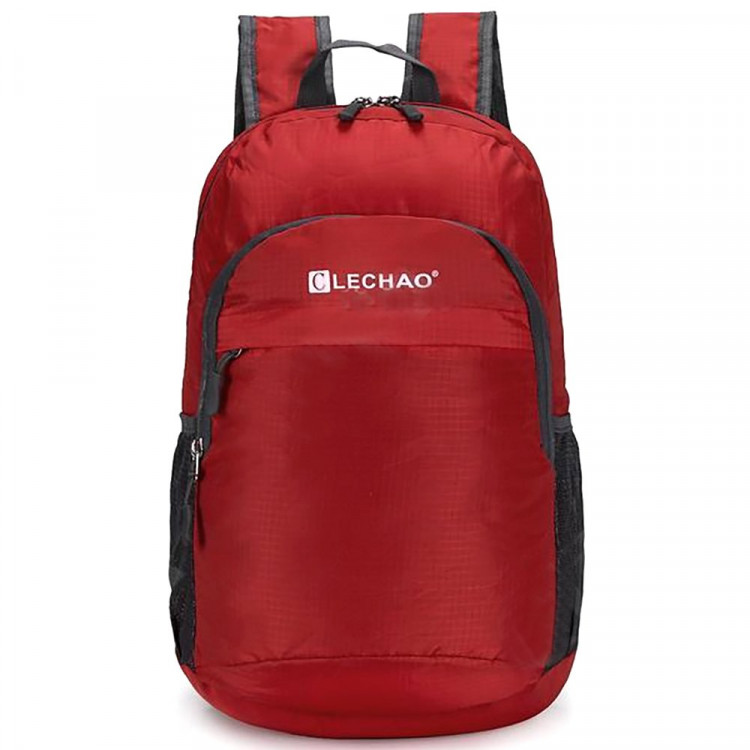 Рюкзак для девочек (LECHAO) красный арт.CC022_661-3 43х26х15см