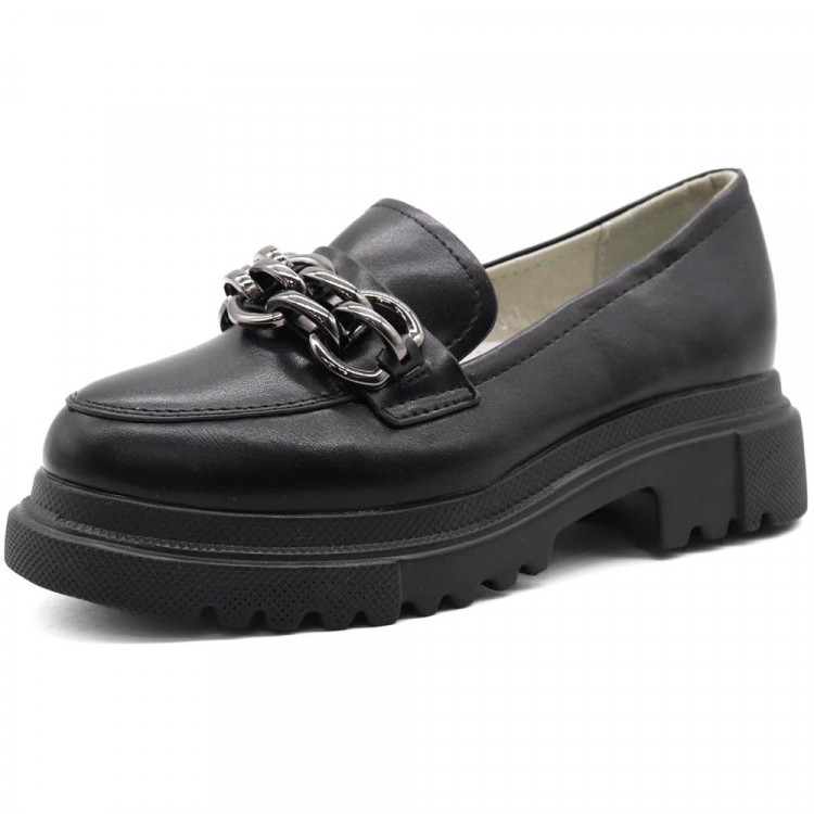 Туфли для девочки (Капли Эльфы) черные верх-искусственная кожа подкладка- искусственная кожа артикул wjp-AV897-3-1