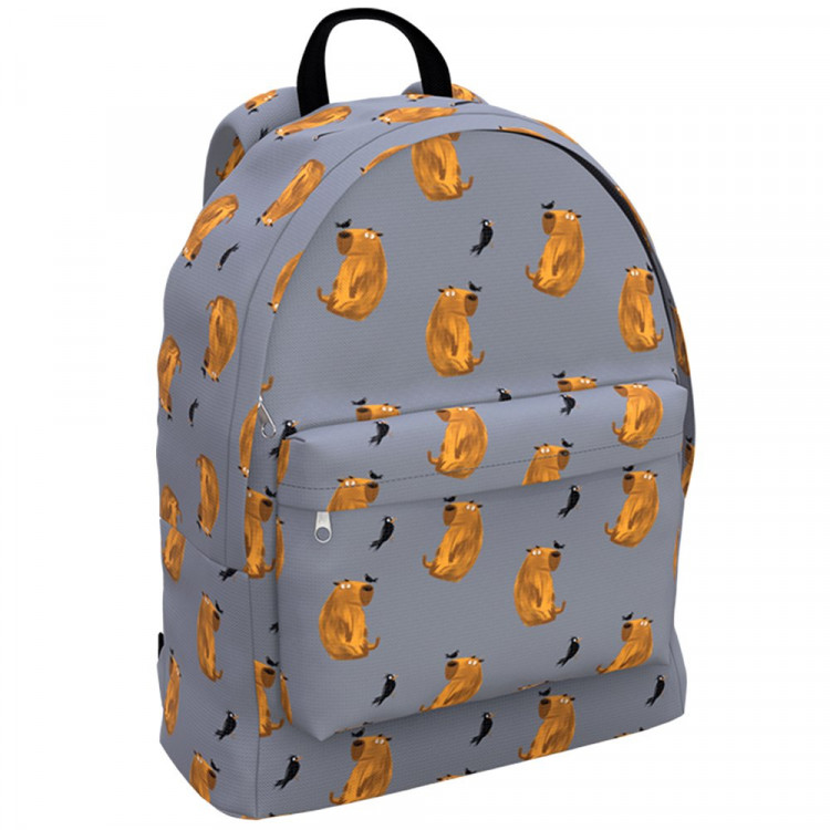 Рюкзак для девочек (ErichKrause) EasyLine Capybara серый 29x39x13 см арт.60331