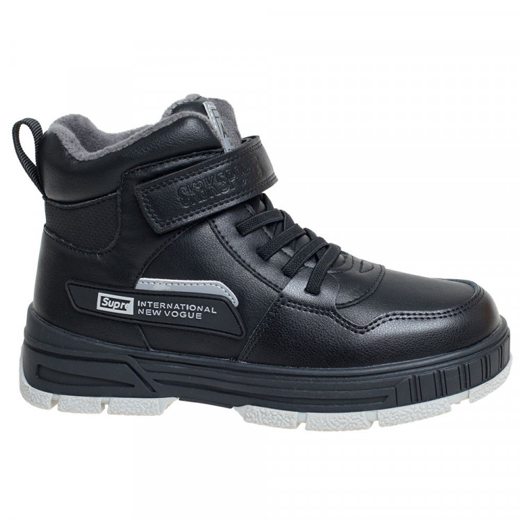 Ботинки для мальчика (Сказка) черные верх-искусственная кожа подкладка - байка  артикул  R016166575BK