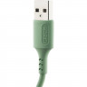 Кабель Defender  F207, USB 2.0 (AM) - Type C, 1метр, 2.4А, силиконовая оплетка, зелёный