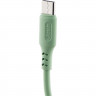 Кабель Defender  F207, USB 2.0 (AM) - Type C, 1метр, 2.4А, силиконовая оплетка, зелёный