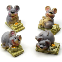 Фигурка СГ "Мышонок на банкнотах" 6,5см асс арт.200-484