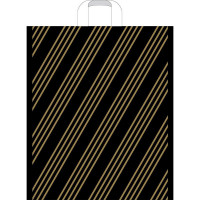 Пакет ПВД с ручкой петля "Золотая полоса" 38*45+3см 35мкм арт.ПТЛ06202