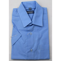 Сорочка детская короткий рукав размерный ряд 29/116-122-36/158-164  цвет голубой Brostem арт.203ds