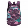 Рюкзак для девочек (Grizzly) арт.RD-951-1 фиолетовые улитки 31х42х23 см