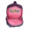Рюкзак для девочек (Grizzly) арт.RD-951-1 фиолетовые улитки 31х42х23 см