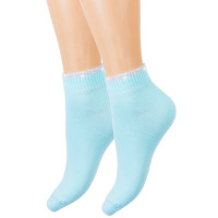 Носки женские арт.С1415 размер 23-25 хлопок75% полиамид 20% эластан 4% люрекс 1% цвет ассорти (Красная ветка)