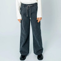 Брюки для девочки артикул Deloras W22671 размер 34/134-44/164 цвет темно-серый