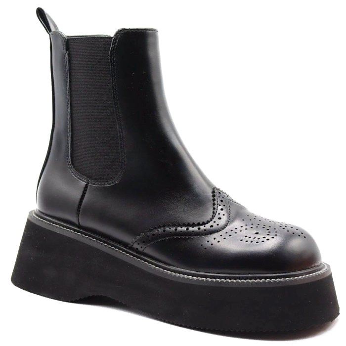Ботинки для девочки (ИРИНА) черный верх-искусственная кожа подкладка - байка артикул m-jxj-TP610-27