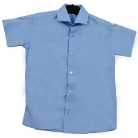 Сорочка детская короткий рукав размерный ряд 32/134-140-36/158-164 цвет синий NONAME арт.КЛ1