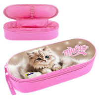 Пенал 1 отделение овальный (ОНИКС) ПМК 22-20 Пушистое счастье 210х85х50мм арт.86915