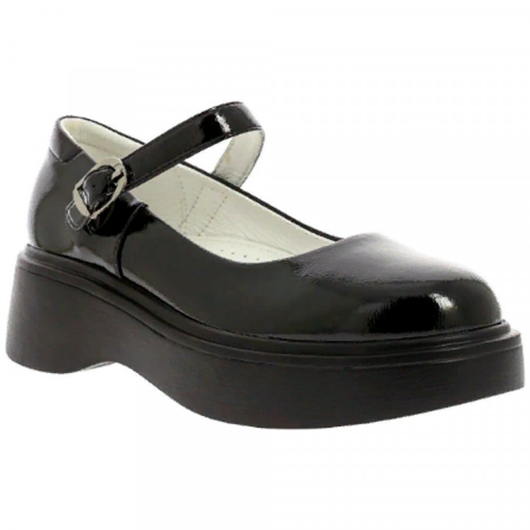Туфли для девочки (Kenka) черные верх-искусственная кожа подкладка-натуральная кожа размерный ряд 34-37 арт.MSI_2137-1_black