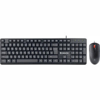 УЦЕНКА Клавиатура+мышь проводной Defender Line C-511 RU, USB, 1,8 м.,черный (повр.упаковки)