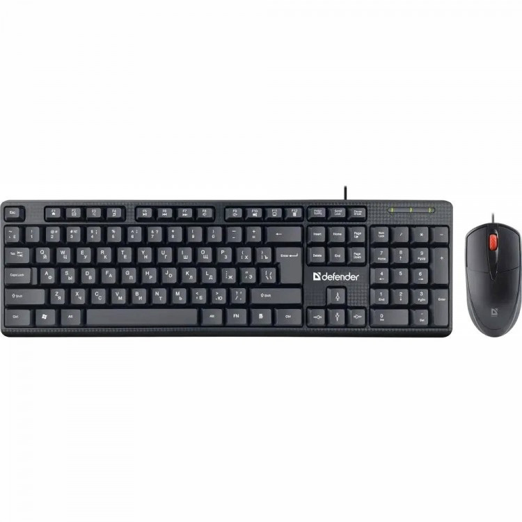 УЦЕНКА Клавиатура+мышь проводной Defender Line C-511 RU, USB, 1,8 м.,черный (повр.упаковки)