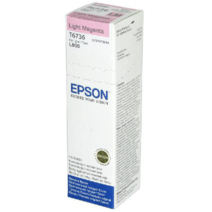 Чернила Epson C13T67364A для L800 св-красн. (ориг.) 70 мл.