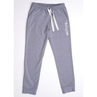 Брюки спортивные для девочки (CLE) арт.903347у размер 32/128-42/158 цвет меланж светло-серый