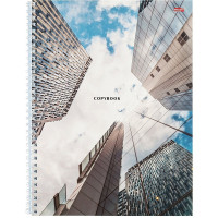 Тетрадь А4 клетка 80 листов на гребне (Profit) Городское небо цветная мелованная обложка  арт.80-8344