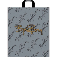 Пакет ПВД с ручкой петля "Борг" 36*43+3см 55мкм арт.ПТЛ15730