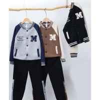 Костюм спортивный для мальчика (Золотое детство) арт.m-eha-159-1 размер 30/122-38/146 трикотажный цвет черный