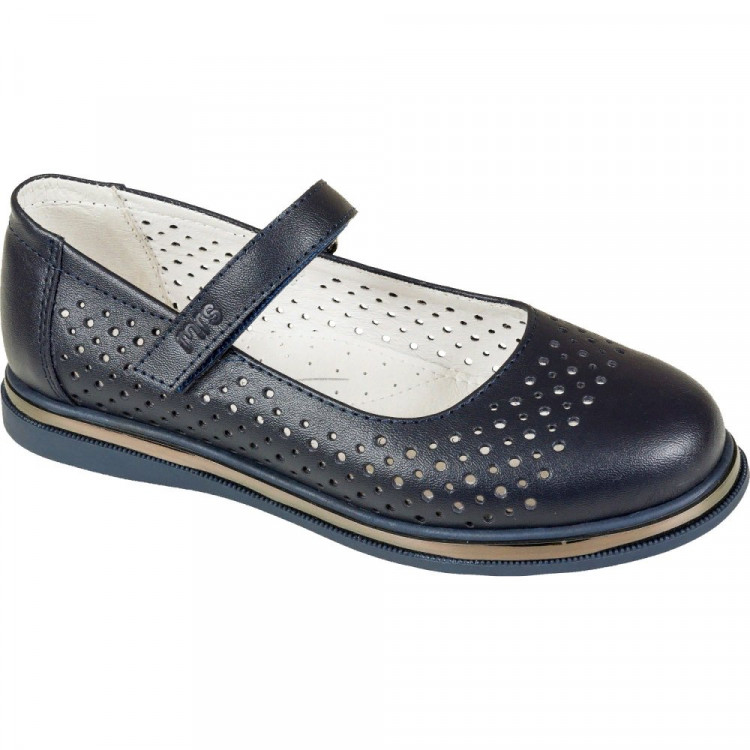 Туфли для девочки (Mursu) синий верх-искусственная кожа подкладка-натуральная кожа размерный ряд 32-37 арт.217234